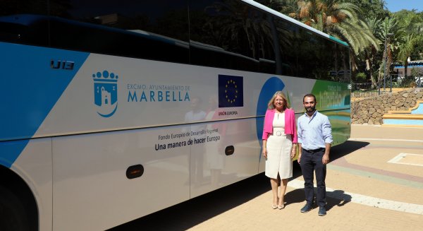 Marbella refuerza la flota de transporte escolar con tres nuevos autobuses híbridos