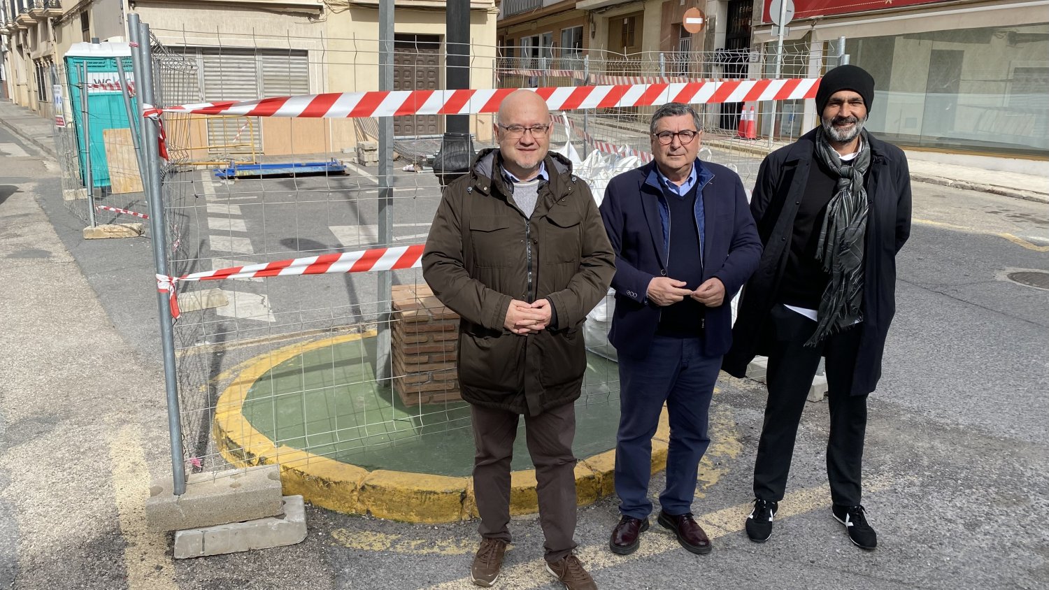 Comienzan las obras en la plaza del Trabajo y calles Capuchinos y Esperanza de Vélez-Málaga