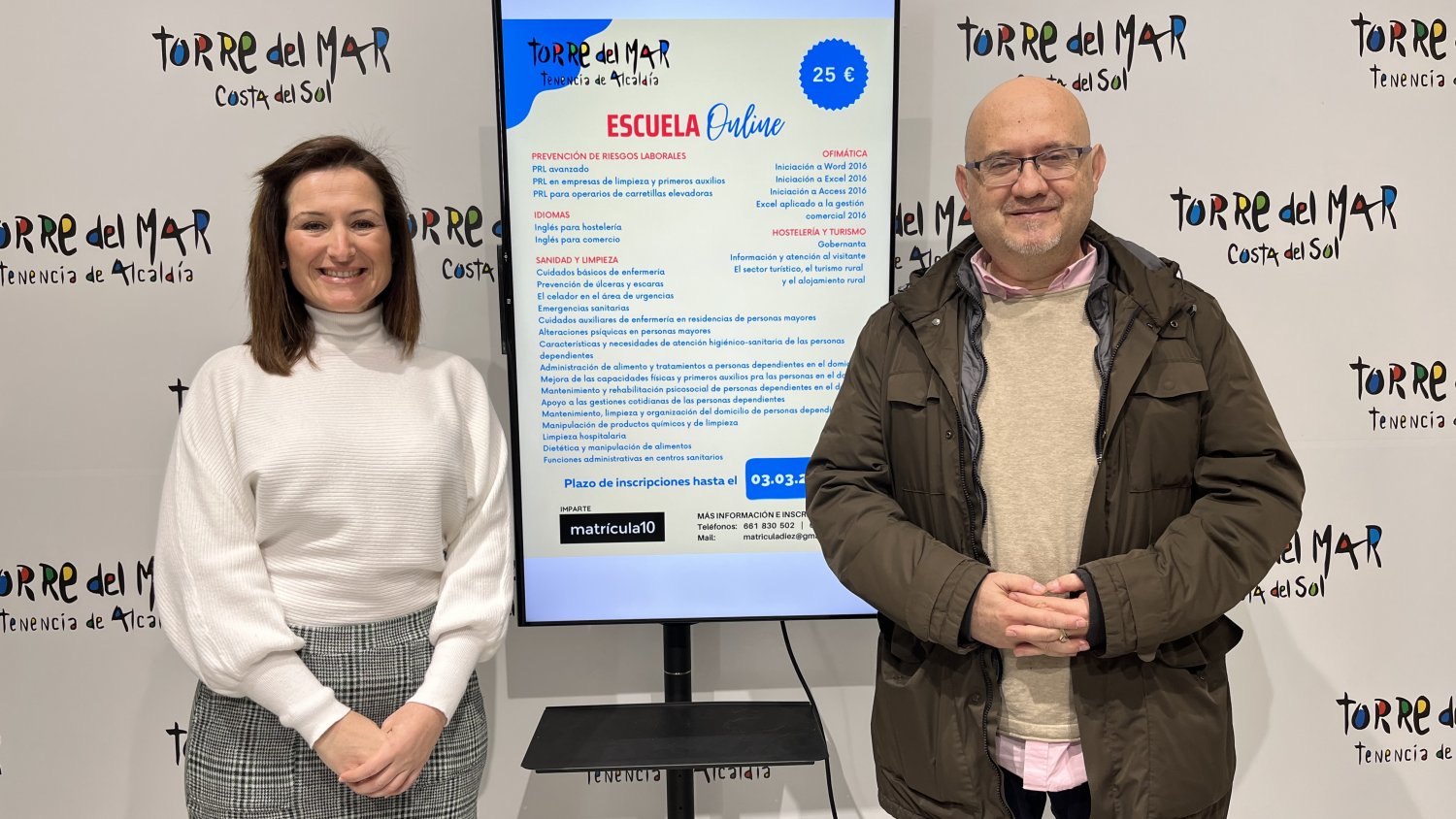 Torre del Mar presenta su escuela de formación online para la primavera 2023