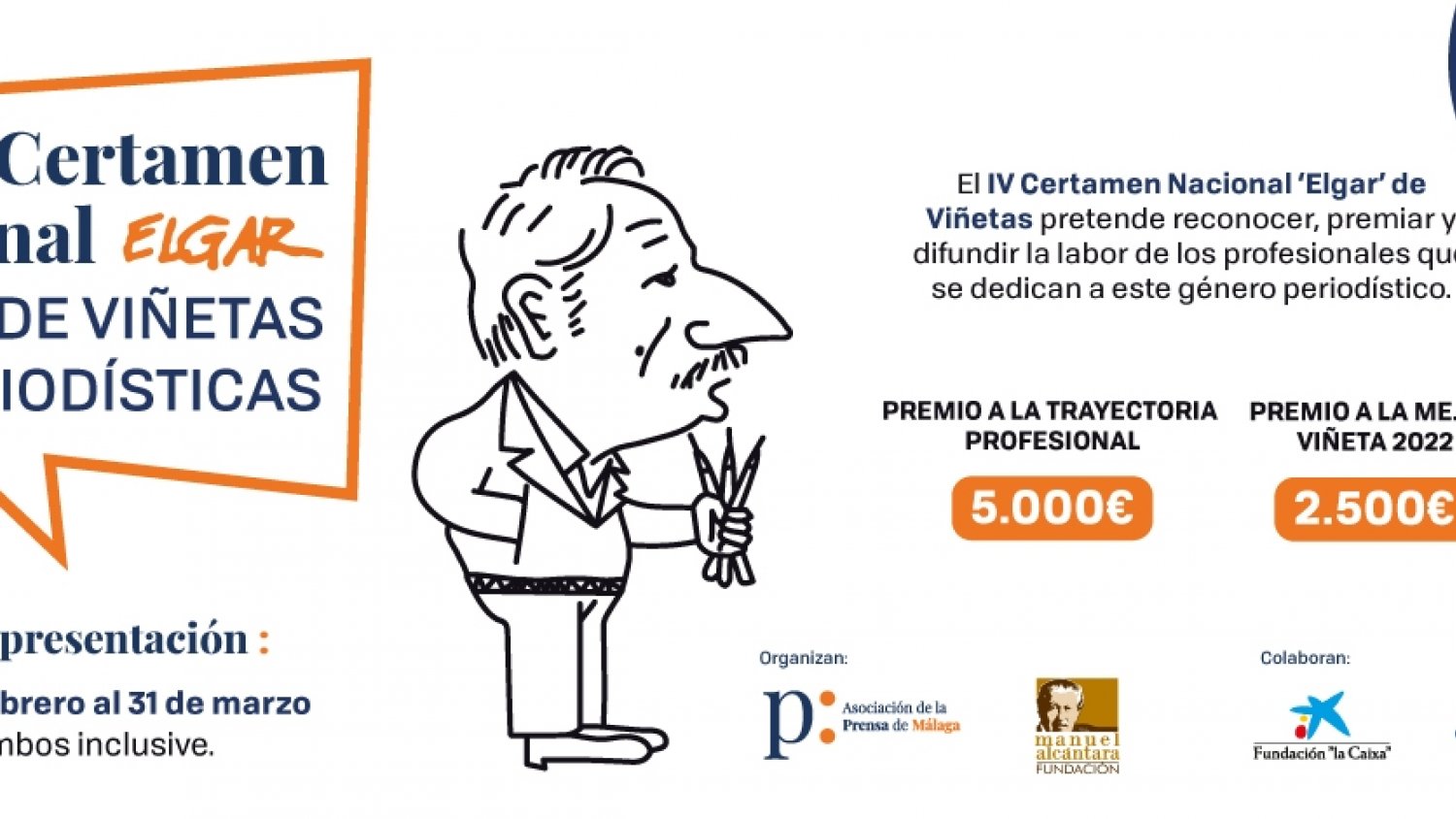Abierta la convocatoria de IV Certamen Nacional `Elgar´ de Viñetas Periodísticas