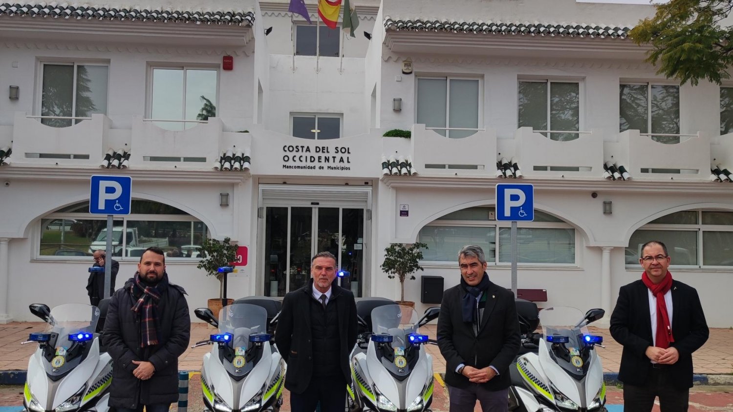 La Mancomunidad entrega cuatro motos para la Policía de Benalmádena