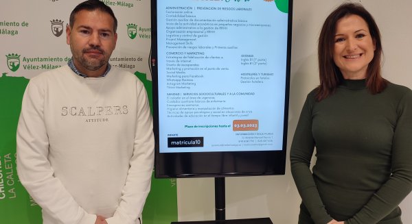 Vélez-Málaga presenta nuevo programación de cursos online para favorecer la inserción laboral