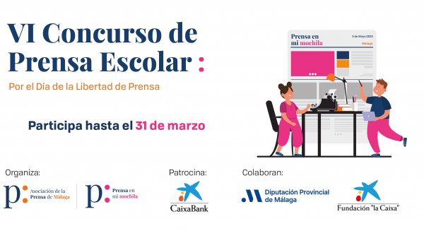 El VI Concurso de la Prensa Escolar busca a los mejores reporteros de las aulas malagueñas