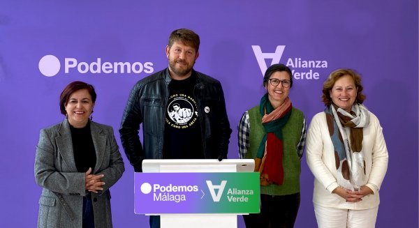Podemos y Alianza Verde concurrirán juntos a las elecciones municipales en Málaga