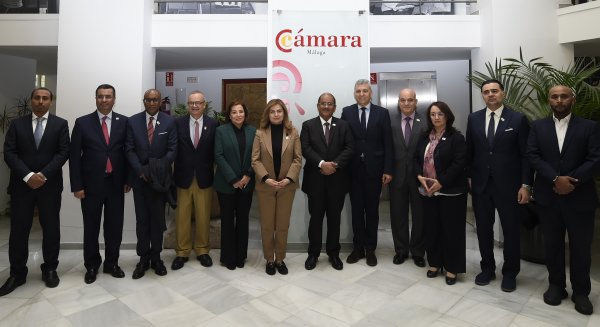 Embajadores de países árabes muestran a la Cámara apoyo a la candidatura de Málaga a la Expo 2027