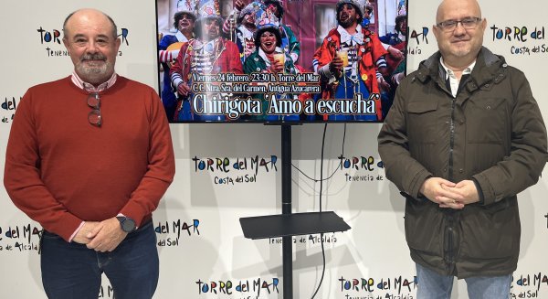 Torre del Mar presenta su Carnaval con la chirigota ganadora del Concurso de Cádiz