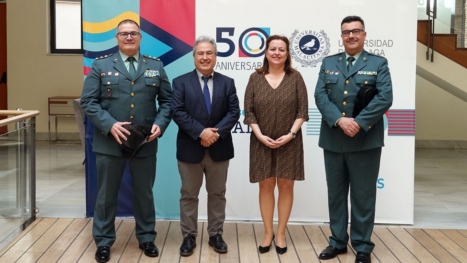 UMA.- La Universidad y la Guardia Civil colaboran en materia de educación e investigación