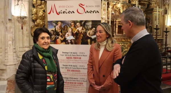 El Ayuntamiento promueve el XVIII Ciclo de Música Sacra de Ronda