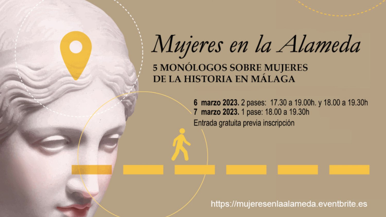 El Área de Cultura organiza una ruta guiada y teatralizada en la Alameda por el Día de la Mujer 
