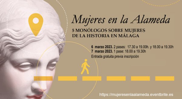 El Área de Cultura organiza una ruta guiada y teatralizada en la Alameda por el Día de la Mujer 