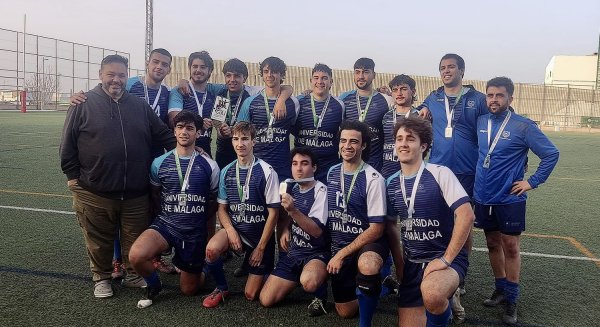 UMA.- El equipo masculino de rugby 7 consigue la plata en los campeonatos de Andalucía
