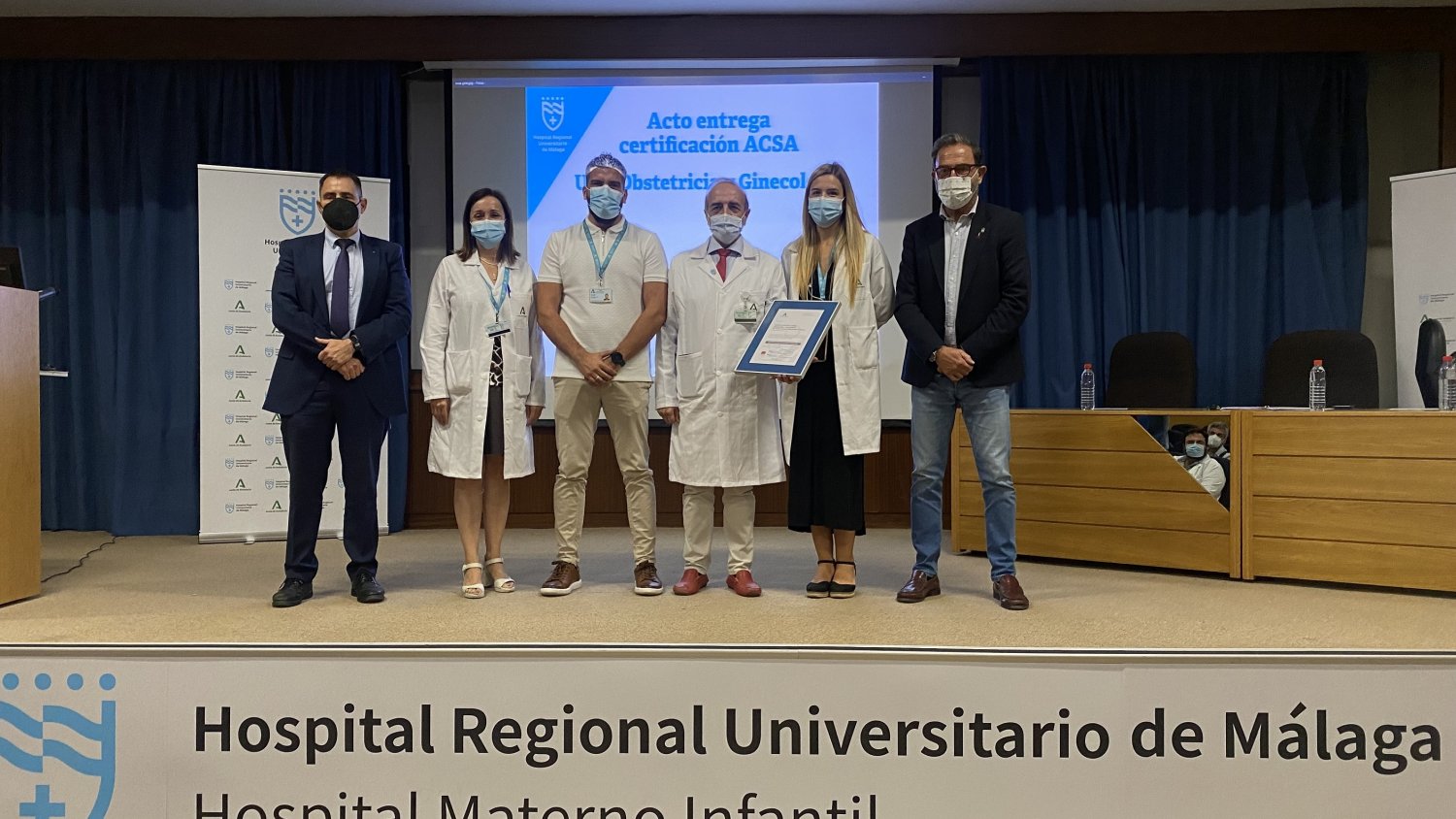 Ginecología y Obstetricia del Hospital Regional recibe la certificación de la Agencia de Calidad Sanitaria de Andalucía