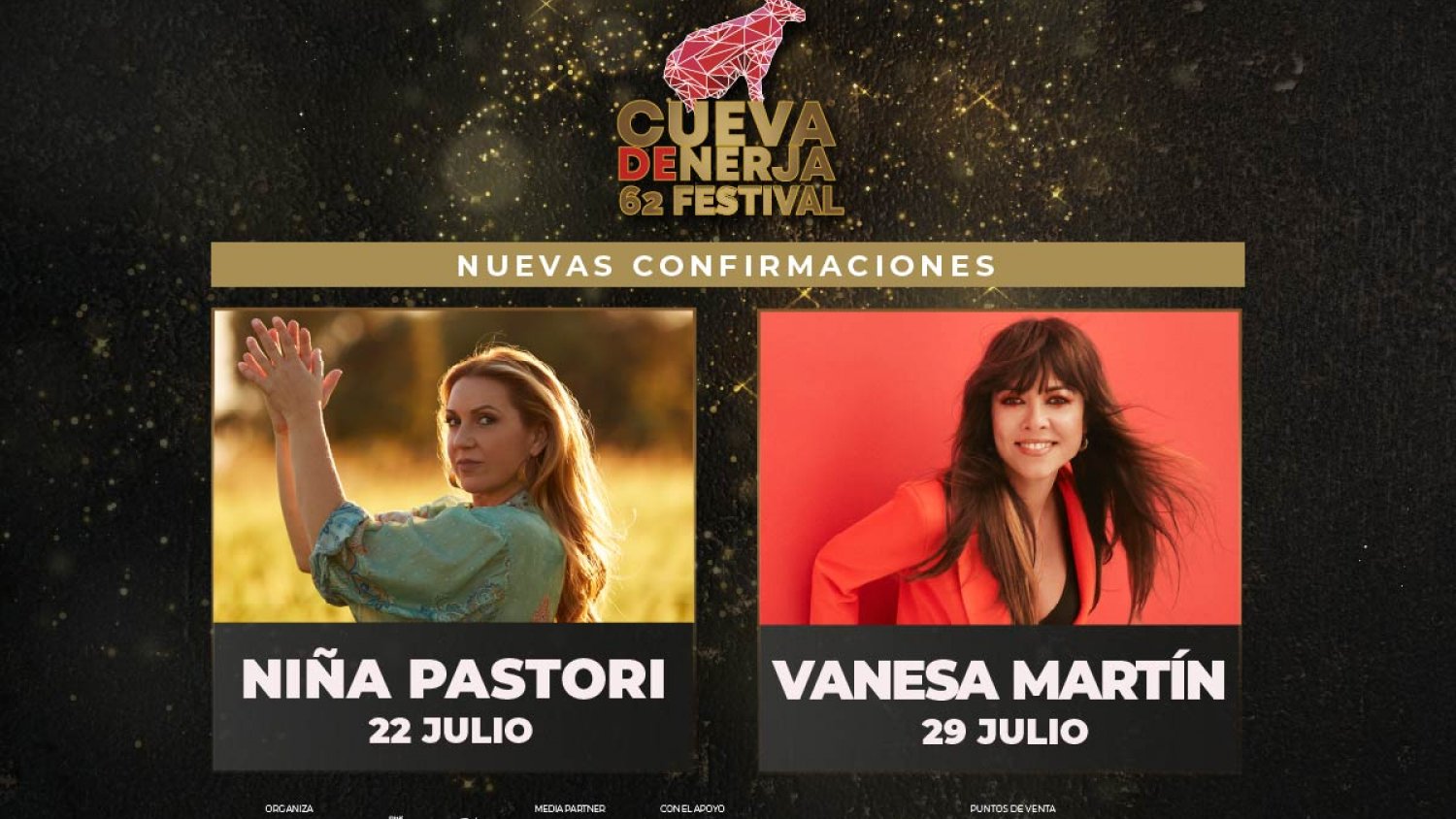 Niña Pastori y Vanesa Marín se suman al cartel del 62º Festival de Música Cueva de Nerja 