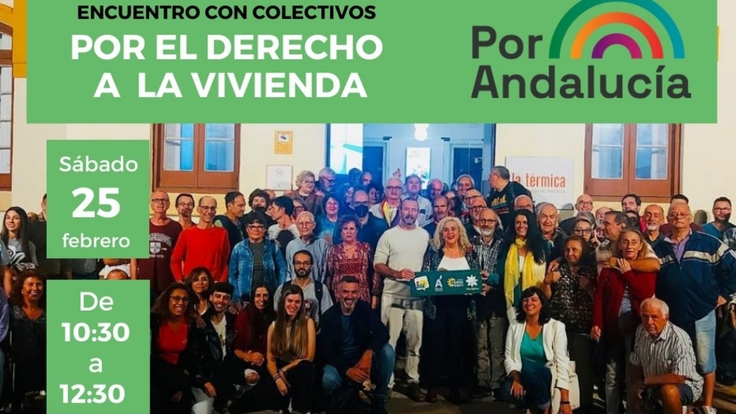 Por Andalucía convoca a colectivos para proponer soluciones a la situación de la vivienda