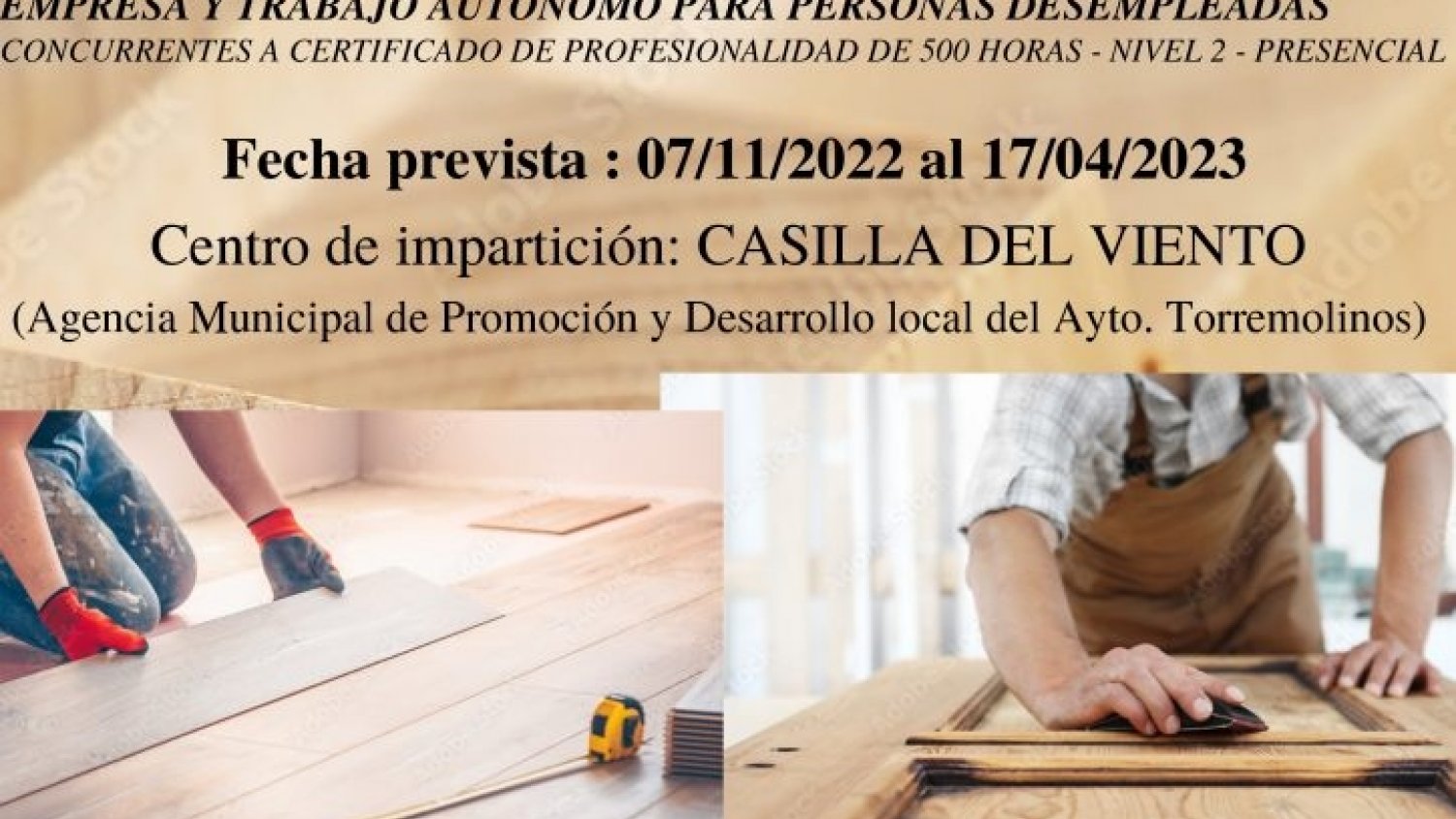 Torremolinos abre el plazo de solicitud para los cursos gratuitos de formación para desempleados