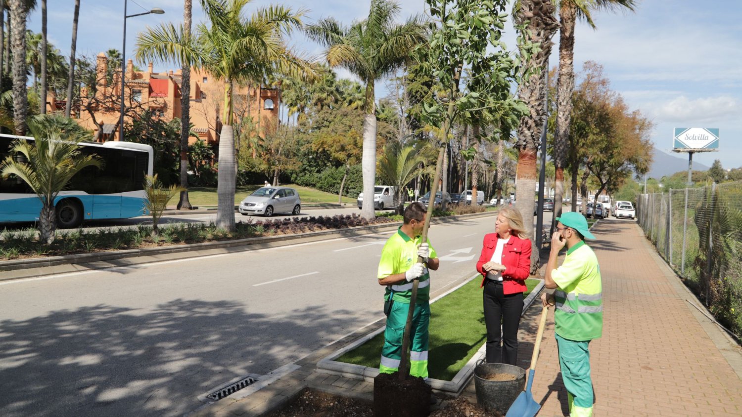 Marbella concluye la renovación de la red de riego de la avenida Príncipe Salman
