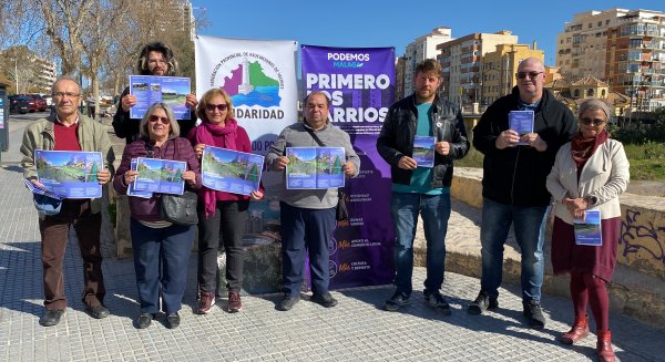 Podemos y la Federación Solidaridad presentan una campaña por la renaturalización del Río Guadalmedina