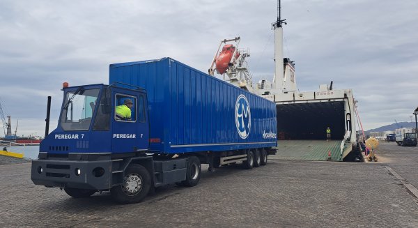 Comienza la nueva línea marítima de mercancías entre el Puerto de Málaga y Tánger Med