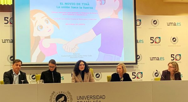 UMA.- El Rectorado acoge la presentación del cortometraje 'El novio de Tina. La unión hace la fuerza'