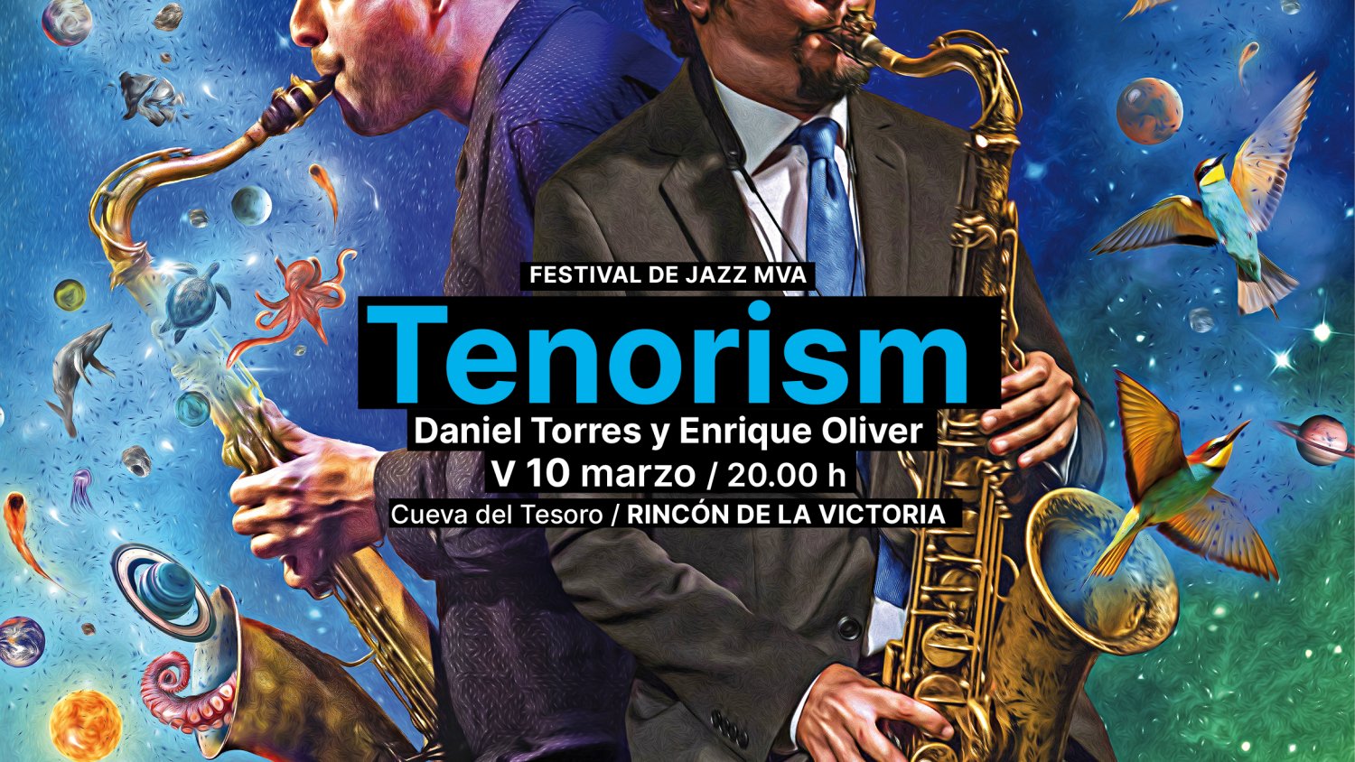 La Cueva del Tesoro de Rincón de la Victoria acoge el concierto de jazz `Tenorism´ 