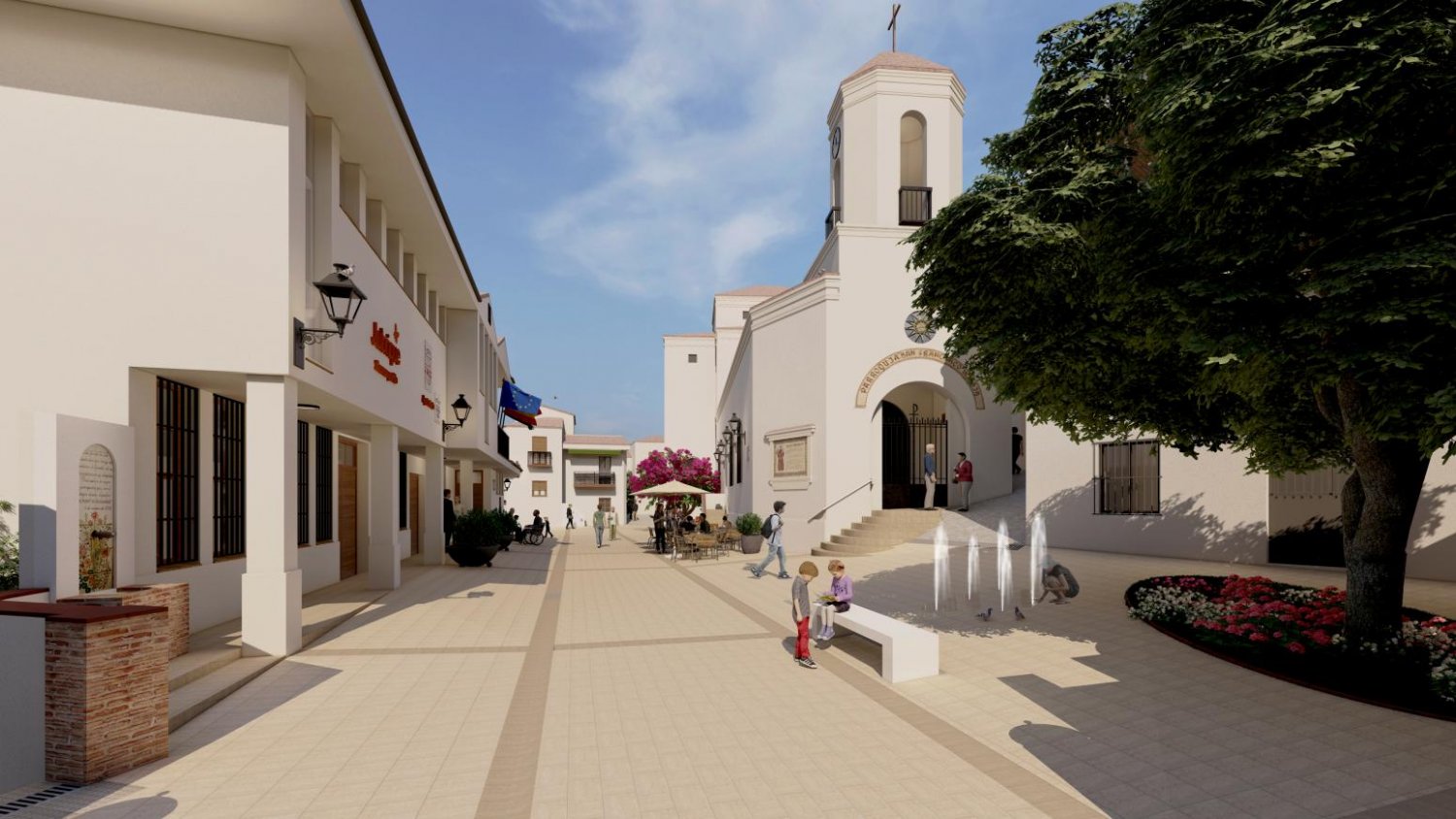 Diputación financia con 230.000 euros la remodelación de la plaza de Andalucía en Jubrique