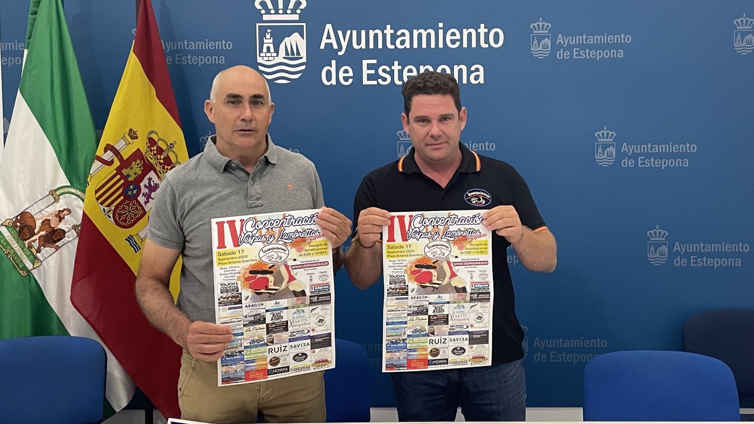 La IV Concentración de Vespas y Lambrettas cita a más de un centenar de motos en Estepona