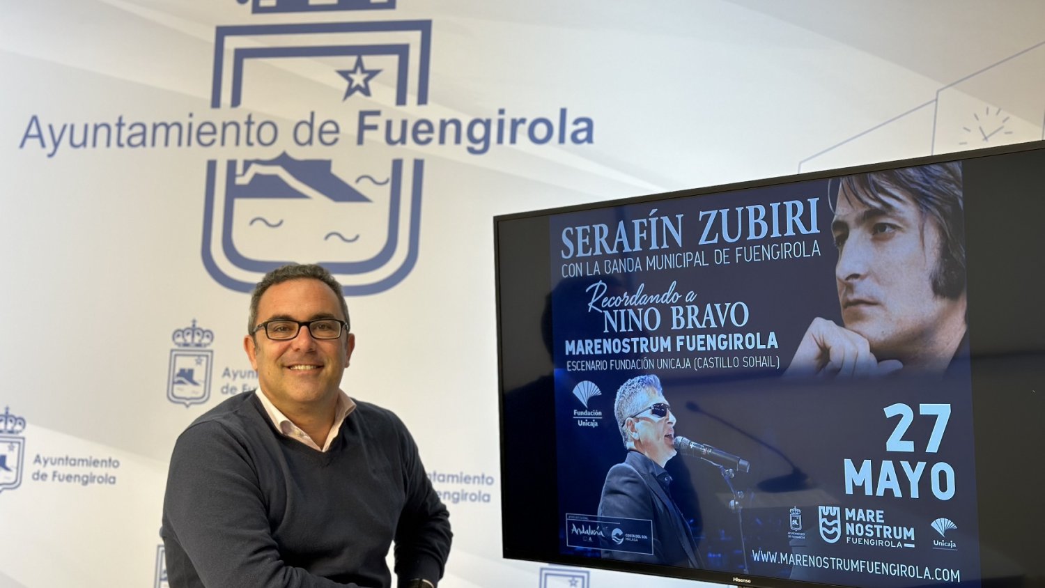 Serafín Zubiri rinde homenaje a Nino Bravo en el Marenostrum Fuengirola