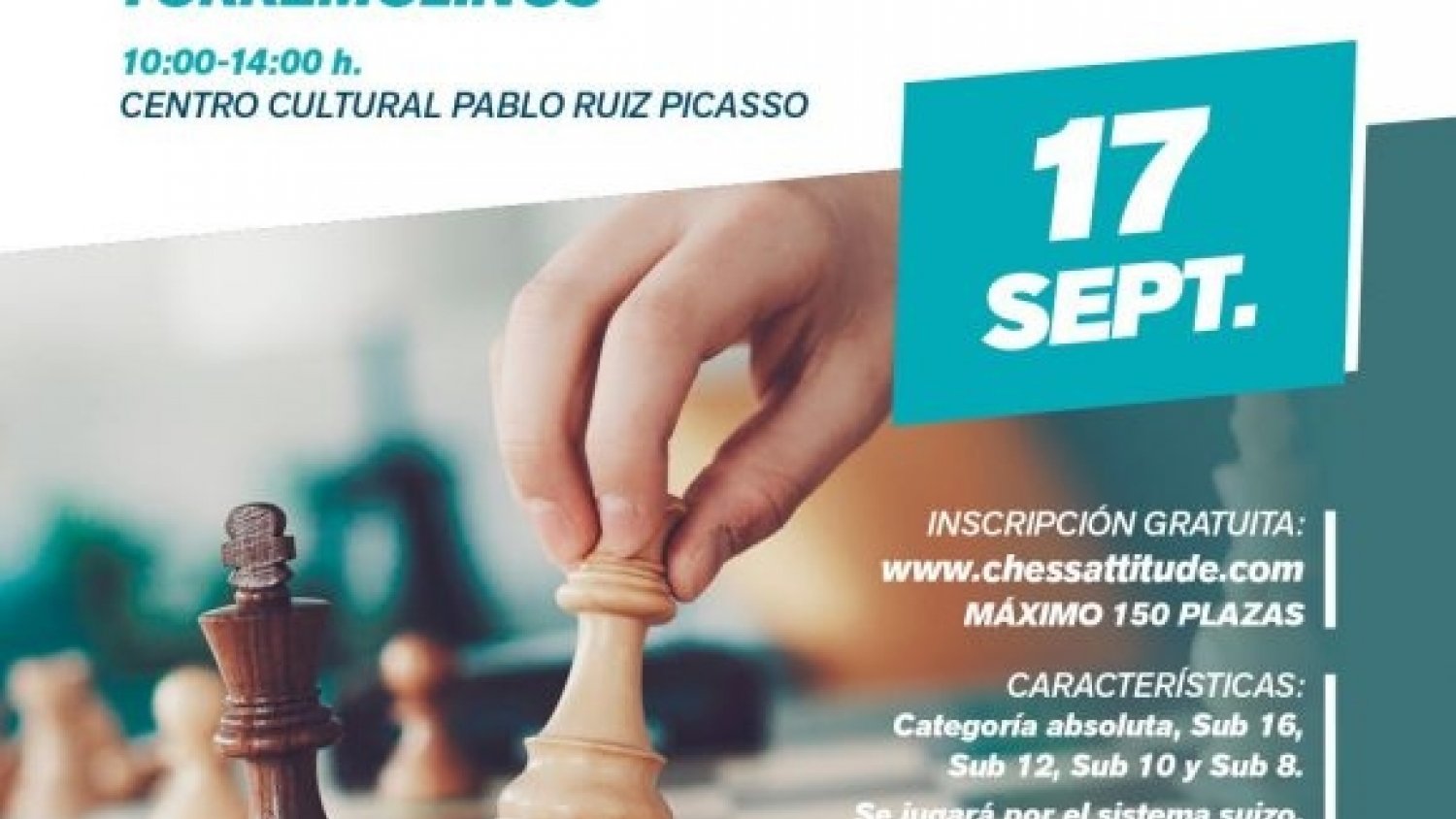 El centro cultural Pablo Ruiz Picasso acoge este sábado el Open de ajedrez de la feria de San Miguel