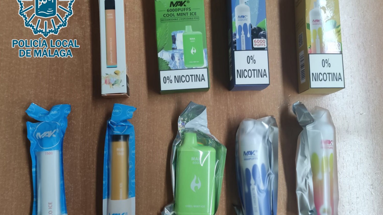 La Policía Local interviene cerca de 8.500 vapes en una nave para su venta a menores