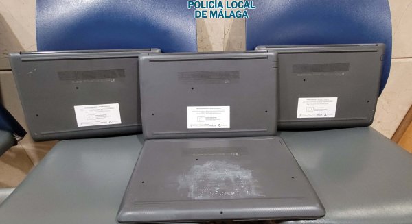 Recuperados cuatro ordenadores de la Junta sustraídos en un instituto de Cártama