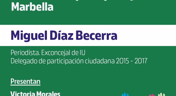 La confluencia de izquierdas de Marbella convoca un acto sobre medidas anticorrupción