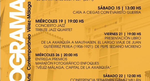 El CAC de Vélez-Málaga presenta una amplia programación de actividades este mes de abril