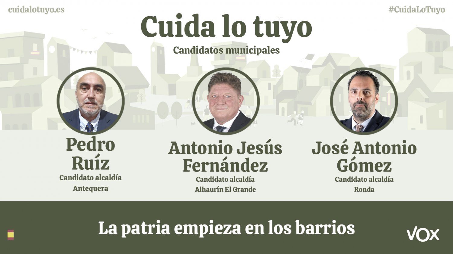 Vox presenta a los candidatos a la alcaldía de Antequera, Alhaurín el Grande y Ronda