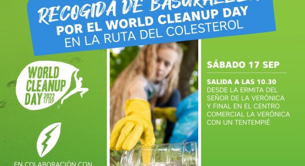 La Verónica se suma al World Cleanup Day con una jornada de limpieza de la Ruta del Colesterol