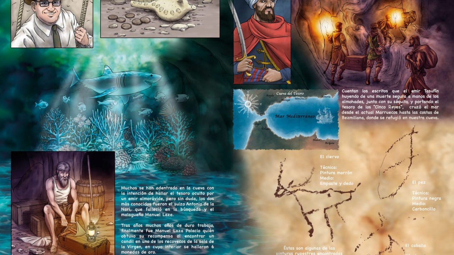 Rincón de la Victoria repartirá un cómic a todos los menores que visiten la Cueva del Tesoro