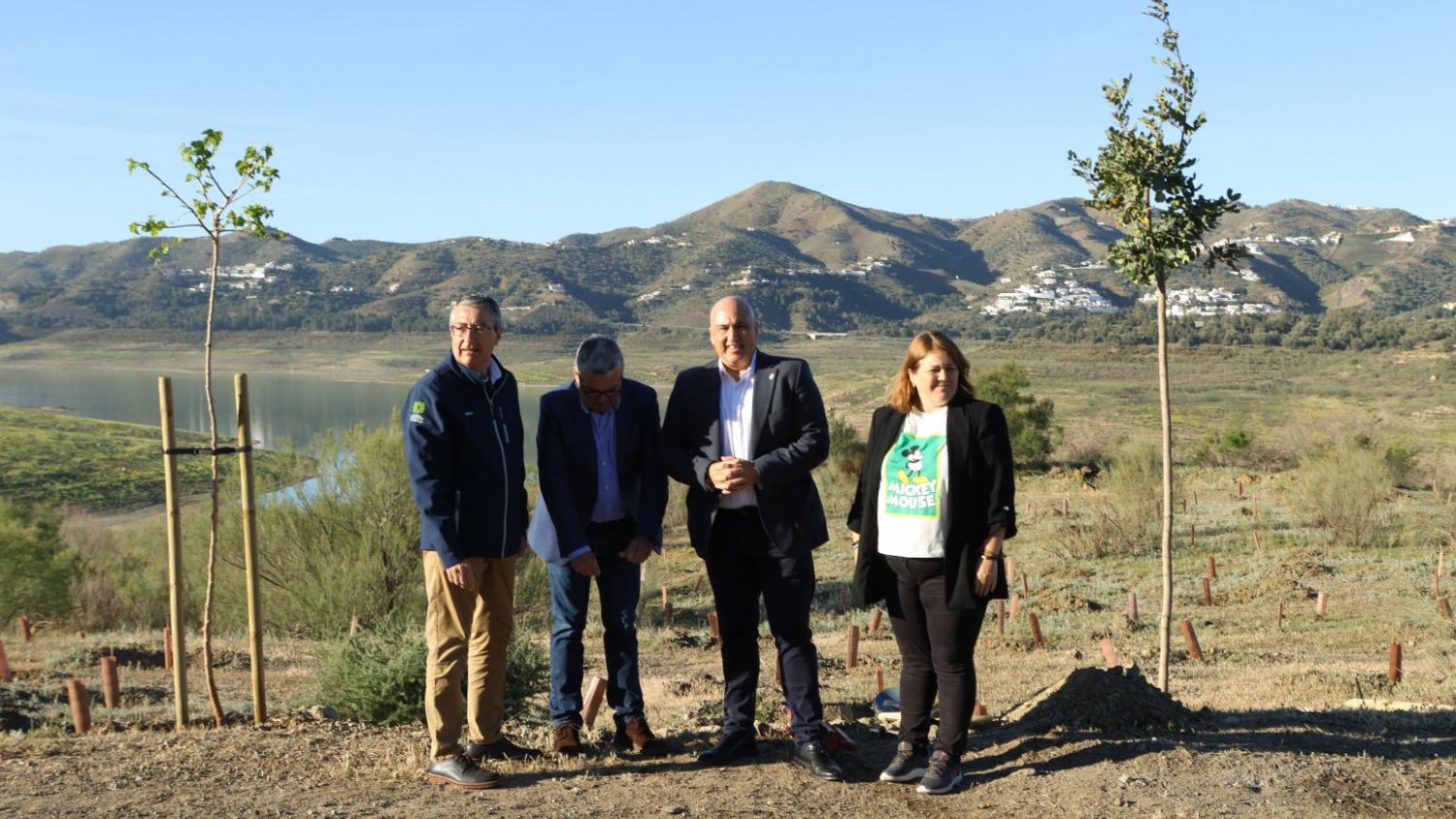 Diputación concluye la plantación de 41.000 árboles y arbustos en La Viñuela
