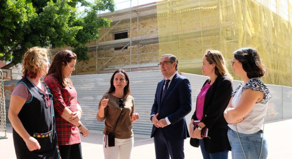 Las obras de ampliación y mejora de los centros educativos de la capital avanzan a buen ritmo 