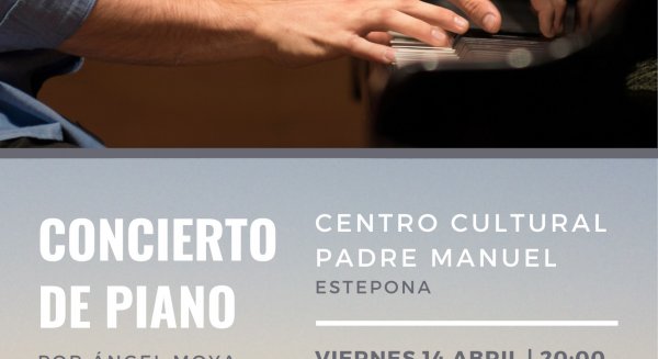 El pianista Ángel Moya ofrece un concierto gratuito en el Centro Cultural Padre Manuel