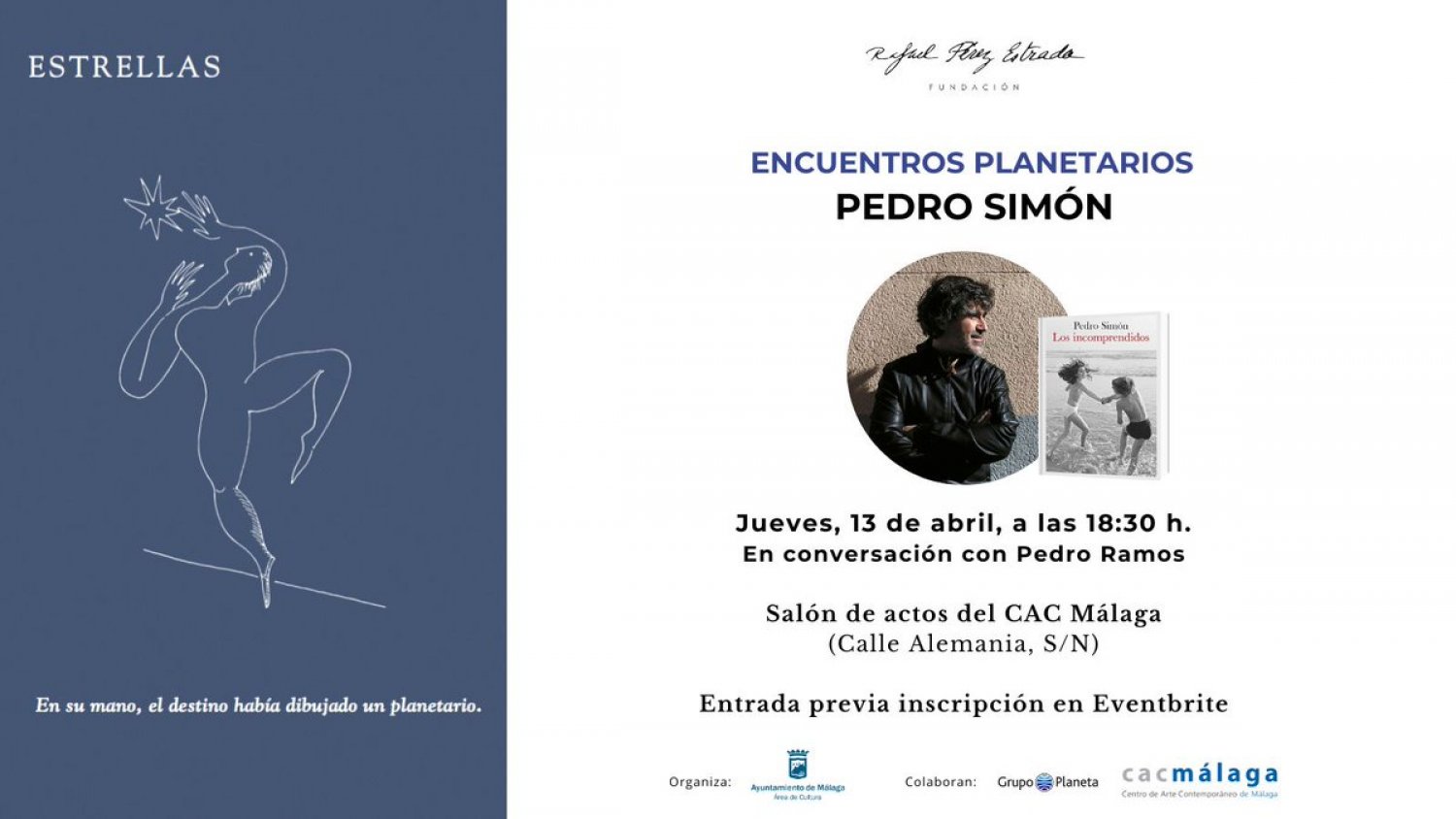 Pedro Simón protagoniza los Encuentros Planetarios de la Fundación Rafael Pérez Estrada