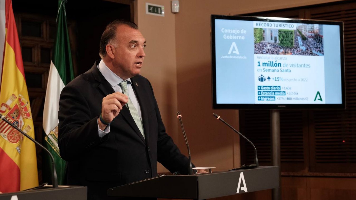 Andalucía alcanza más de un millón de visitantes y 403 millones de ingresos en Semana Santa 