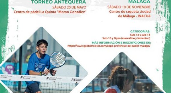 Cerca de 450 deportistas participarán en la III Copa Provincial de Pádel de la Diputación