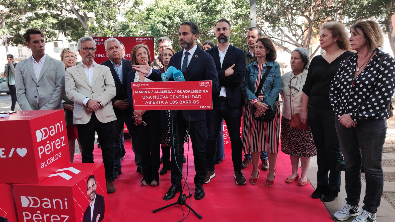 Dani Pérez propone la peatonalización del eje Marina-Alameda-Guadalmedina
