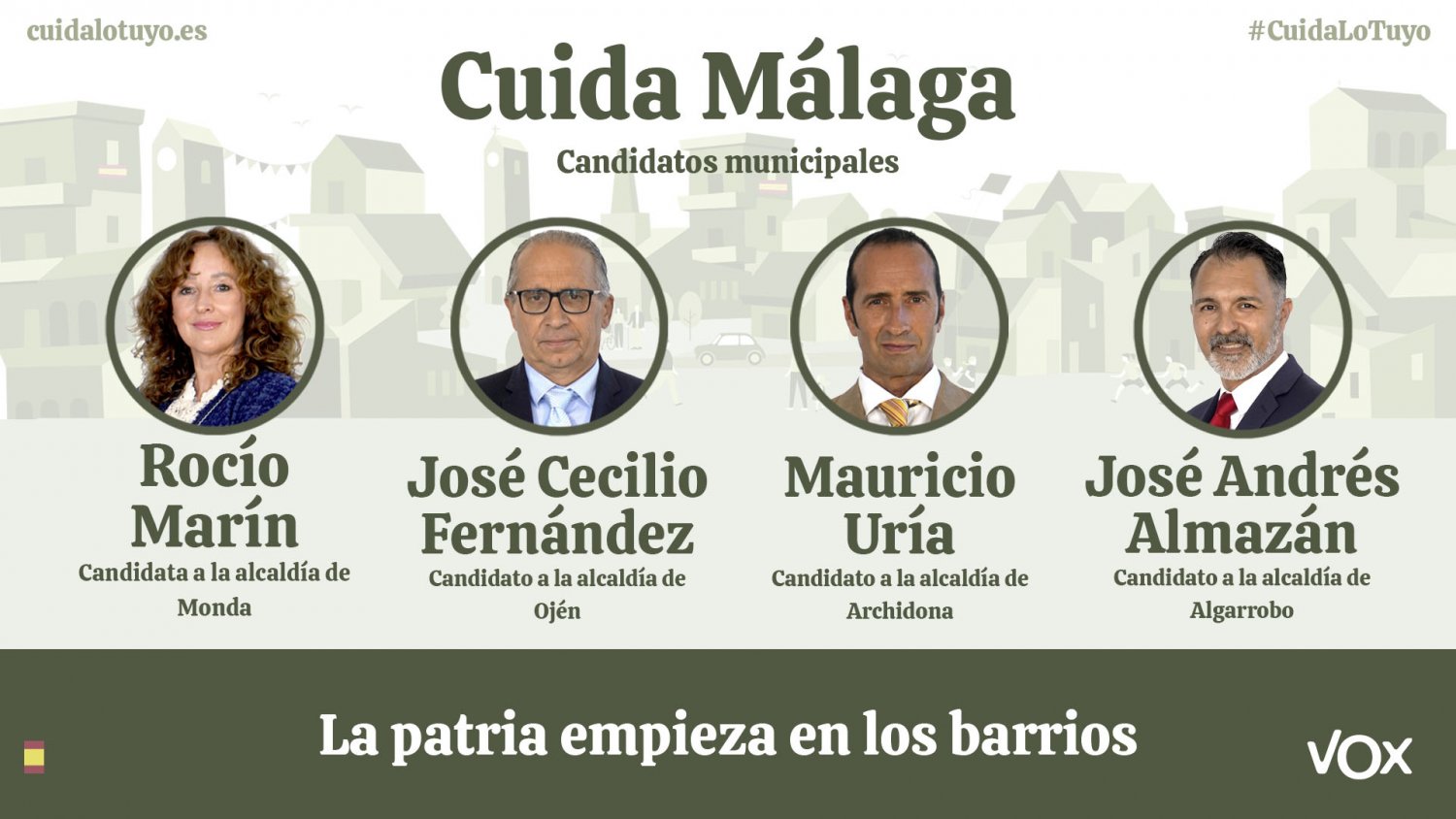 VOX designa a los candidatos a la alcaldía de Monda, Ojén, Archidona y Algarrobo