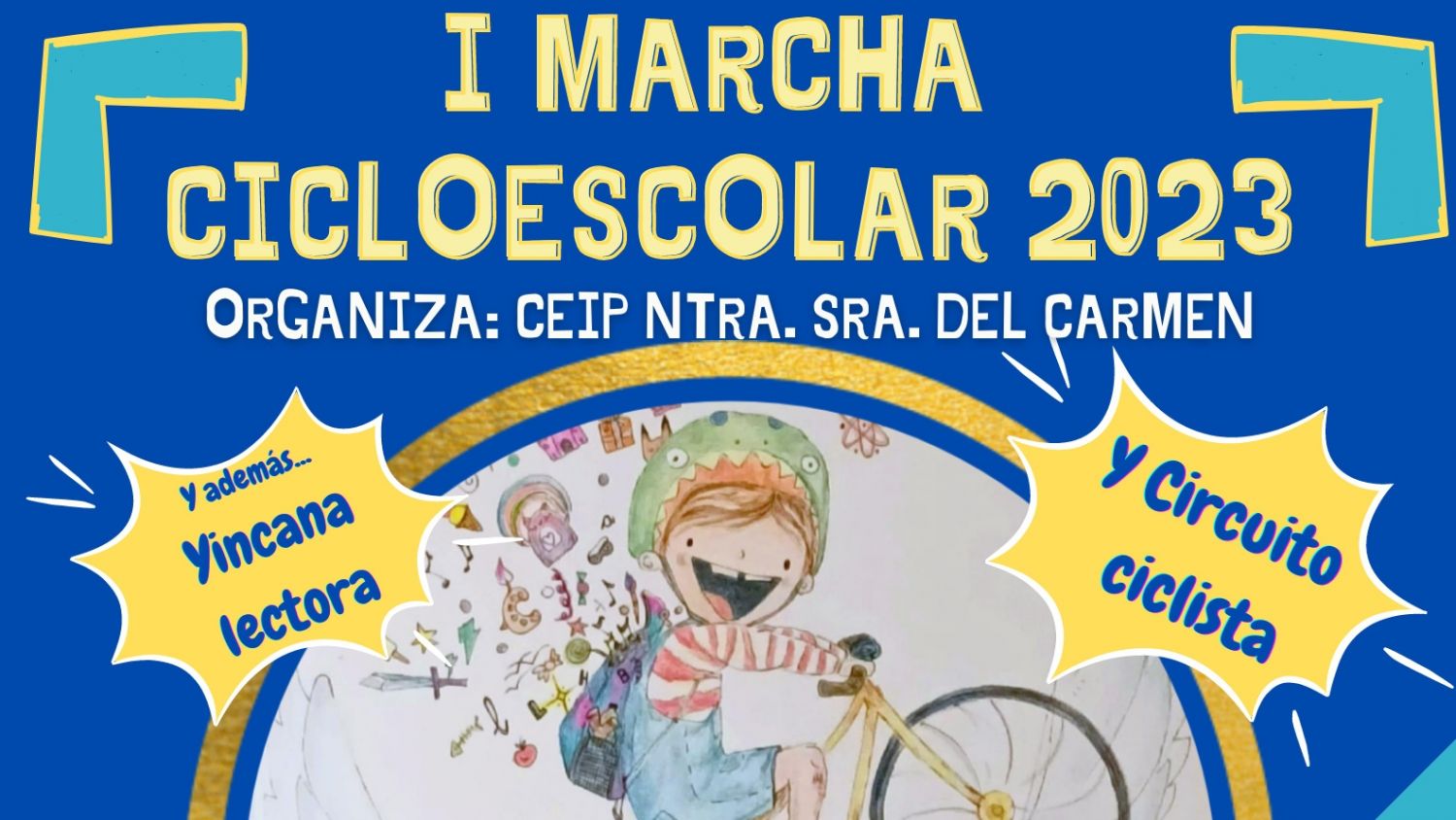 Estepona celebra la I Marcha Cicloescolar con motivo del ‘Día Internacional del Libro’