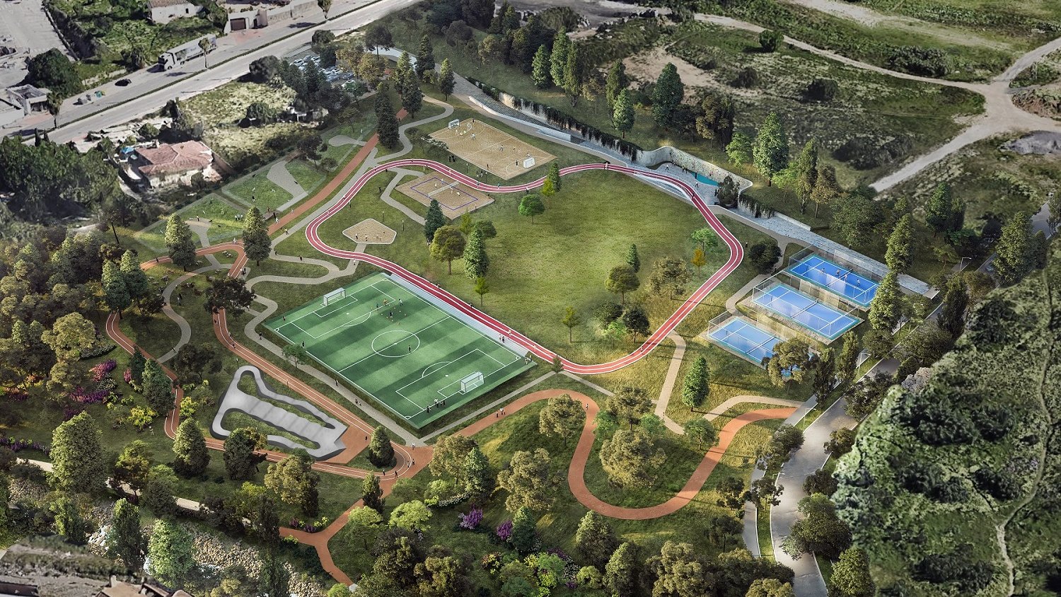 Avanzan las obras del Gran Parque de La Loma, el ‘Pulmón Verde’ de Fuengirola