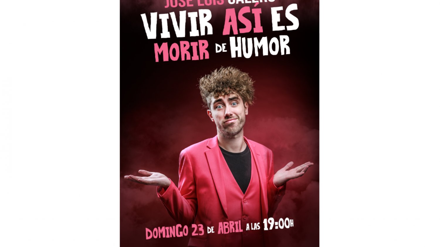 El humorista José Luis Calero presenta ‘Vivir así es morir de humor’ en el Auditorio Felipe VI