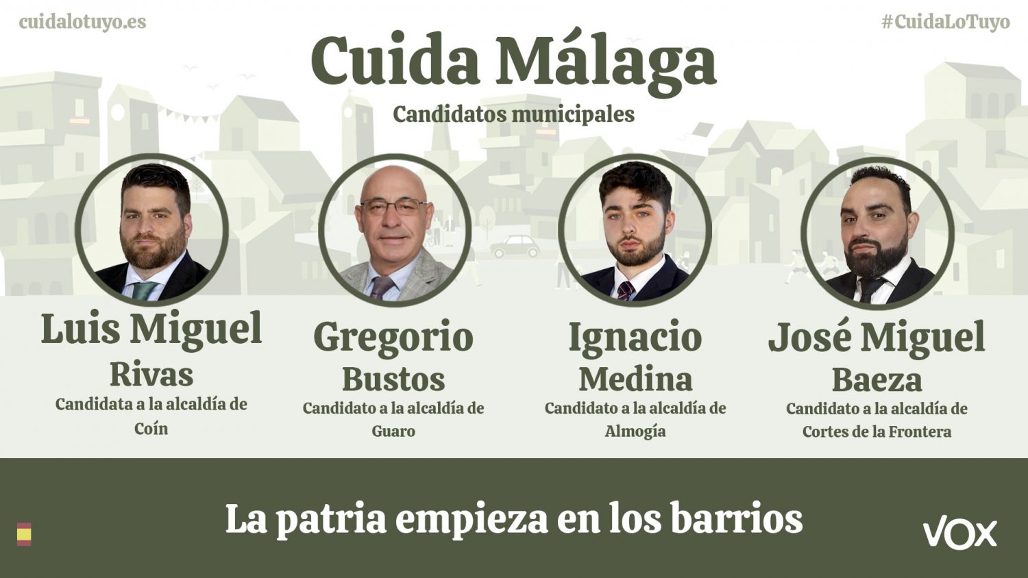 Vox presenta las candidaturas a las alcaldías de Coín, Guaro, Almogía y Cortes de la Frontera