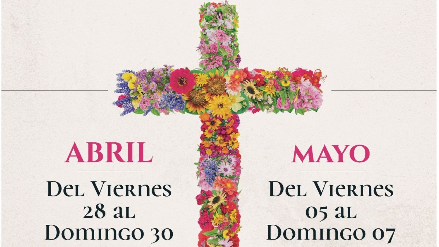 Las ‘Cruces de Mayo’ se celebrarán el último fin de semana de abril y el primero de mayo