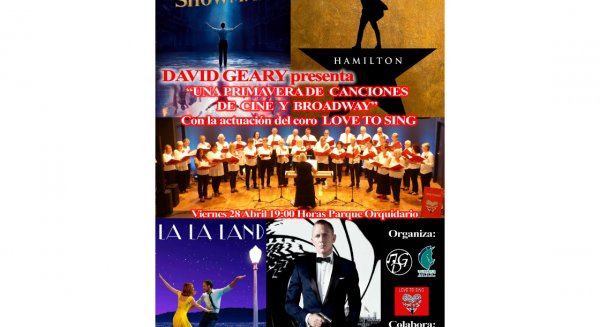El barítono David Geary presenta el concierto ‘Una primavera de cine’ del Coro Internacional 