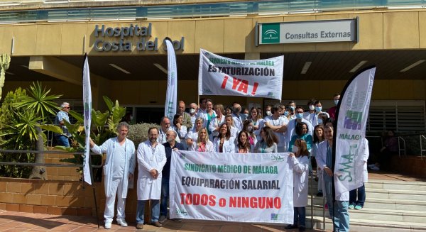 Más de 250 médicos del Hospital Costa del Sol denuncian discriminación al no ver equiparado su salario